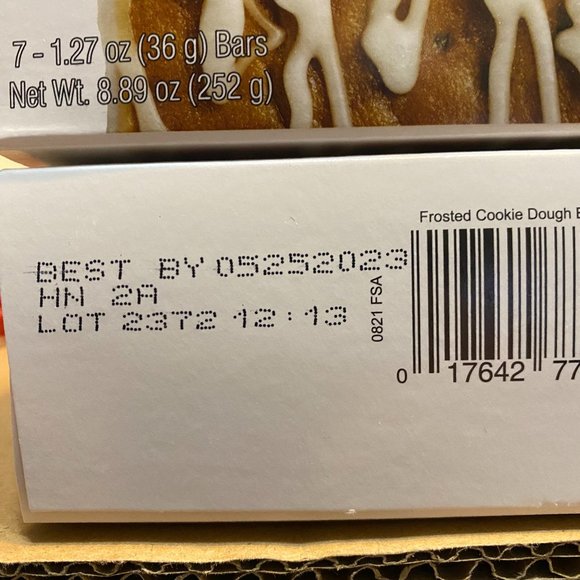 OPTAVIA Other Optavia Frosted Cookie Dough Bar 7 In Box Poshmark